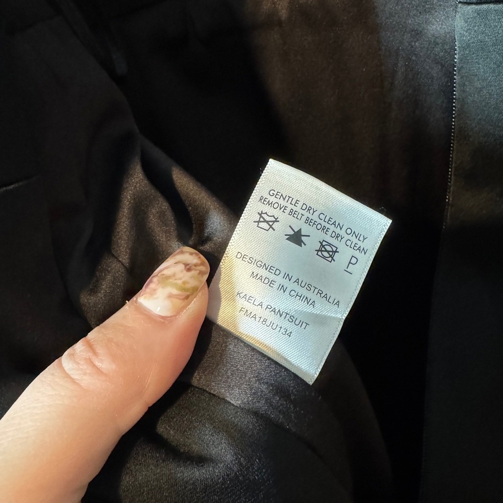 Misha Collection Kaela Pantsuit Black Sleeveless Jumpsuit *Missing Belt* 8 - Picture 8 of 9